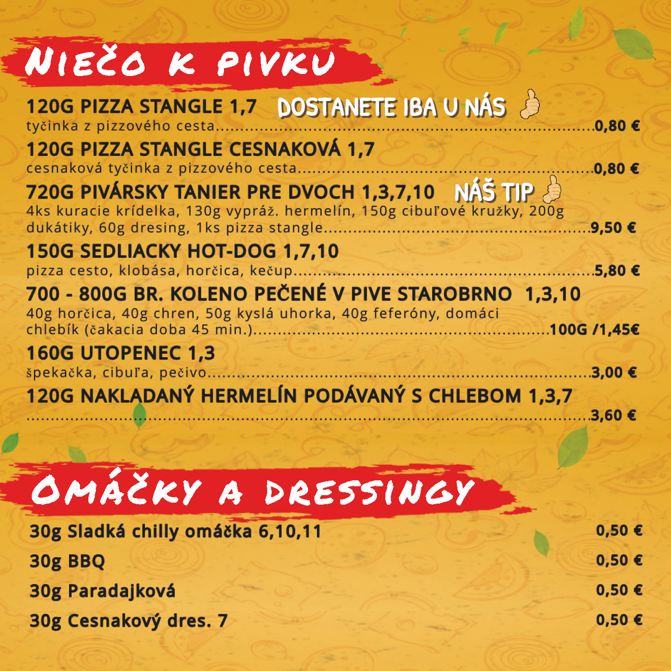 Jedlá vhodné k pivu